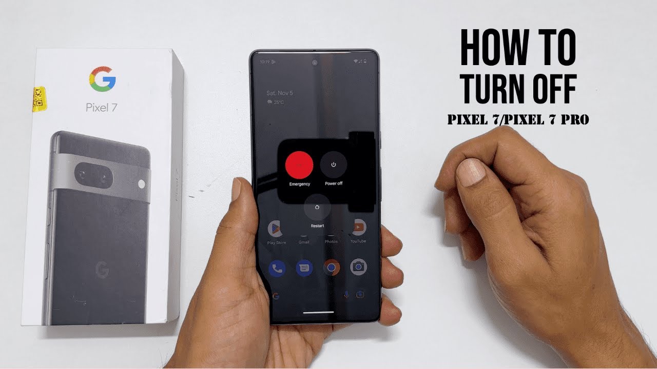 how to turn off google pixel 7?