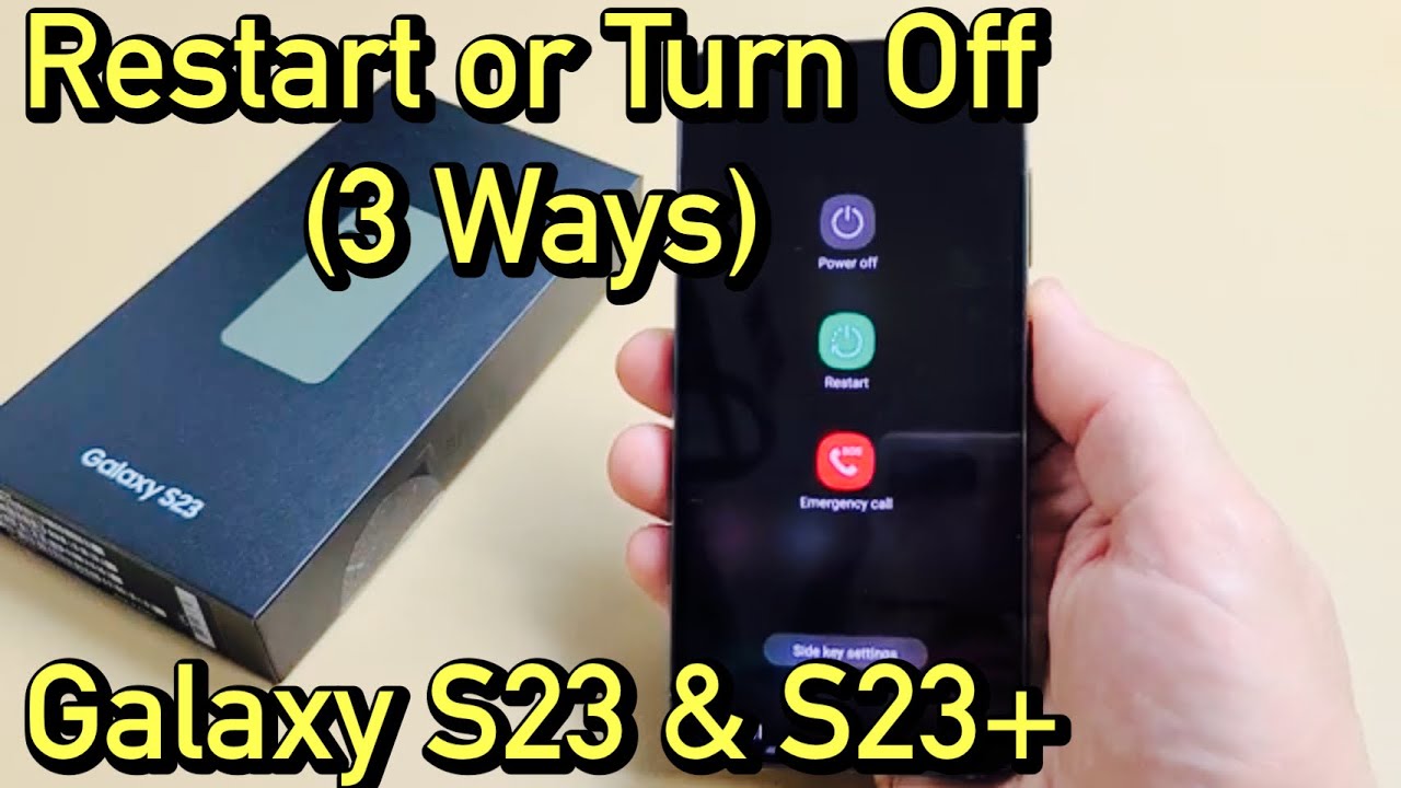 how to restart samsung galaxy s23?