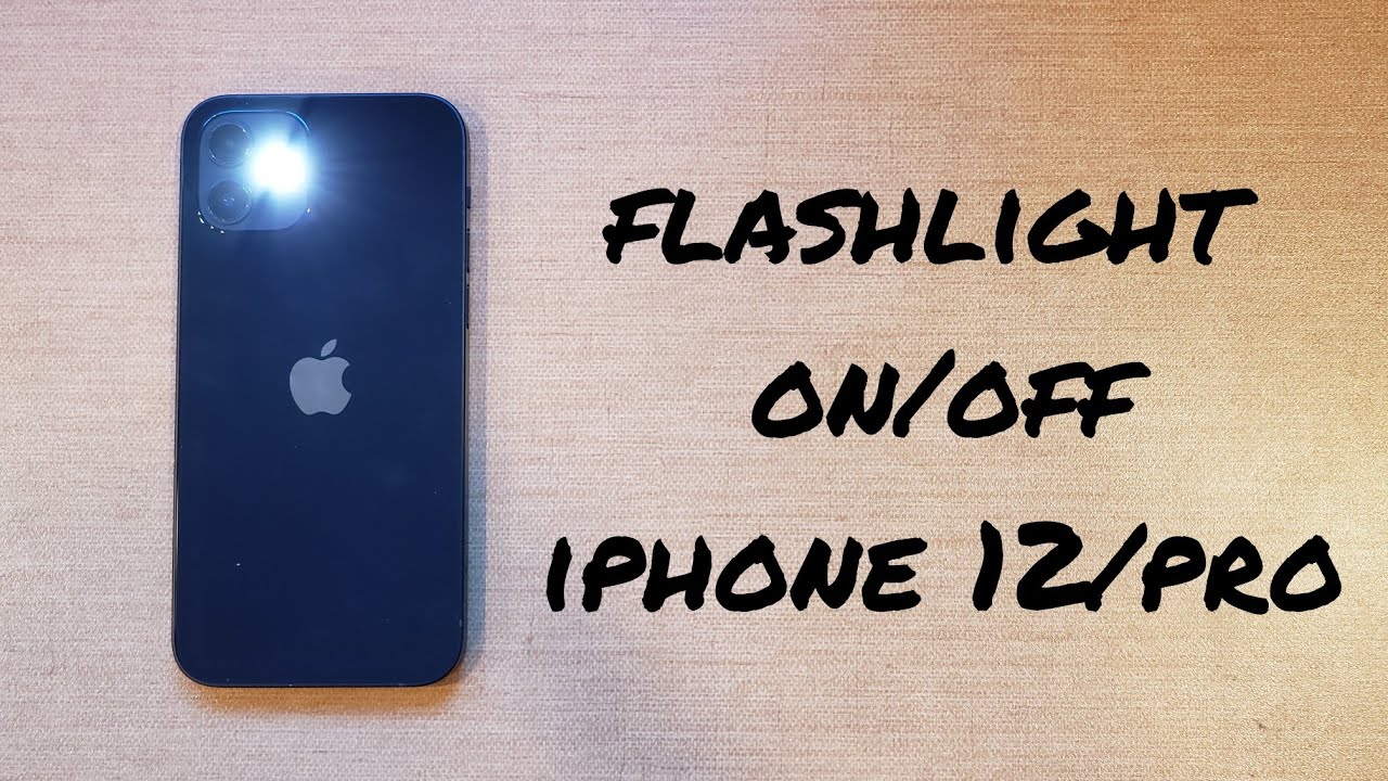 how to turn off flashlight on iphone 12?