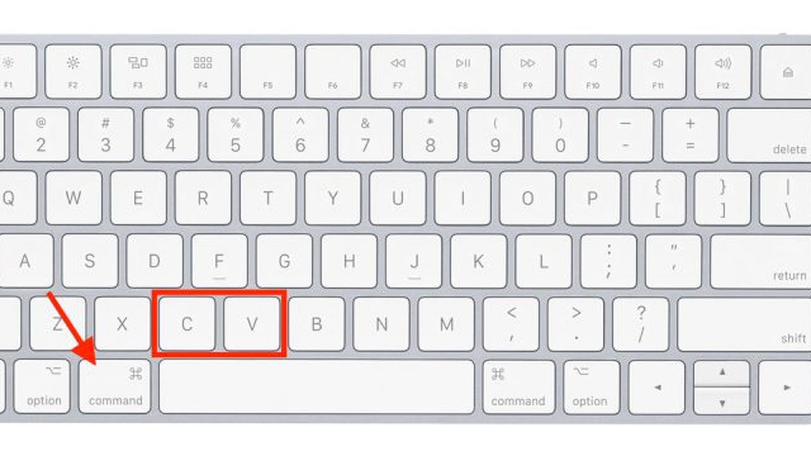 how to copy and paste on macbook air?