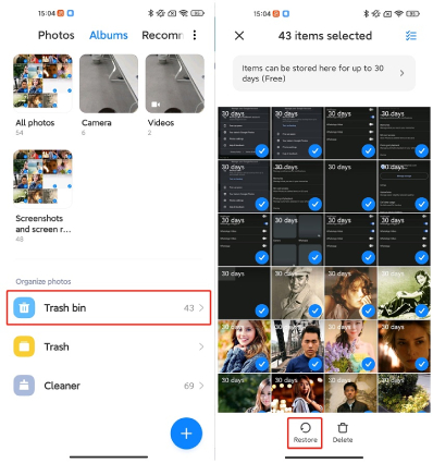 Is there a way to recover deleted photos on Xiaomi?